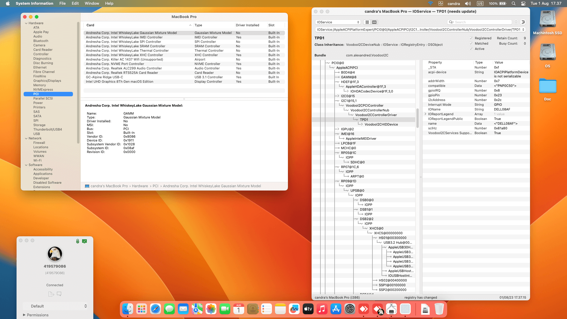 Dell XPS 13 9380 [WhiskeyLake   Intel UHD Graphics 8Th Gen + I2C]   OpenCore 1